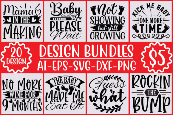 Download Pregnancy Svg Design Bundle - Premium Resources