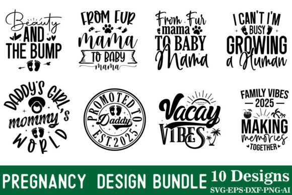 Download Pregnancy Svg Design Bundle - Premium Bundle