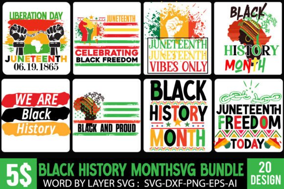 Download #Black History Month SVG Bundle - Premium Resources